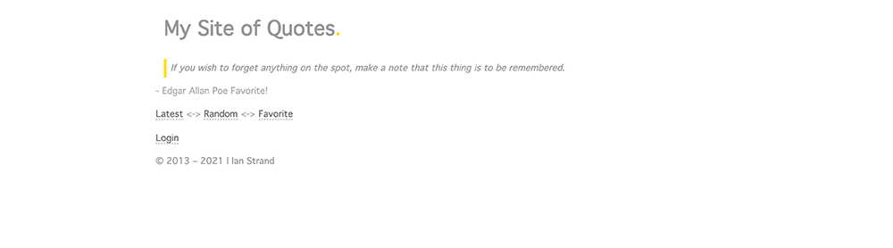 Quotes Website