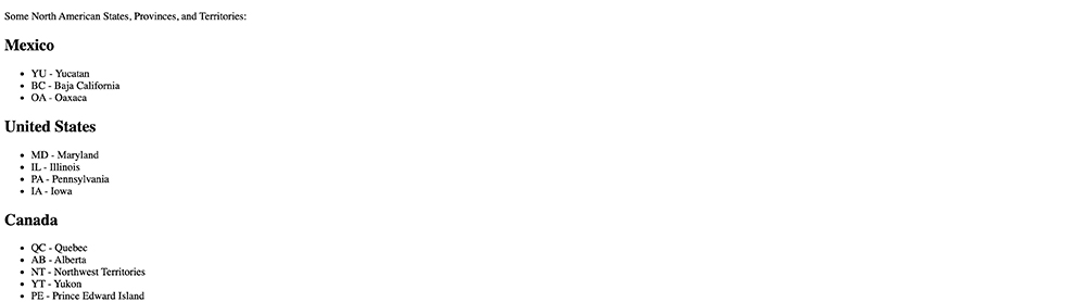 List Formatting
